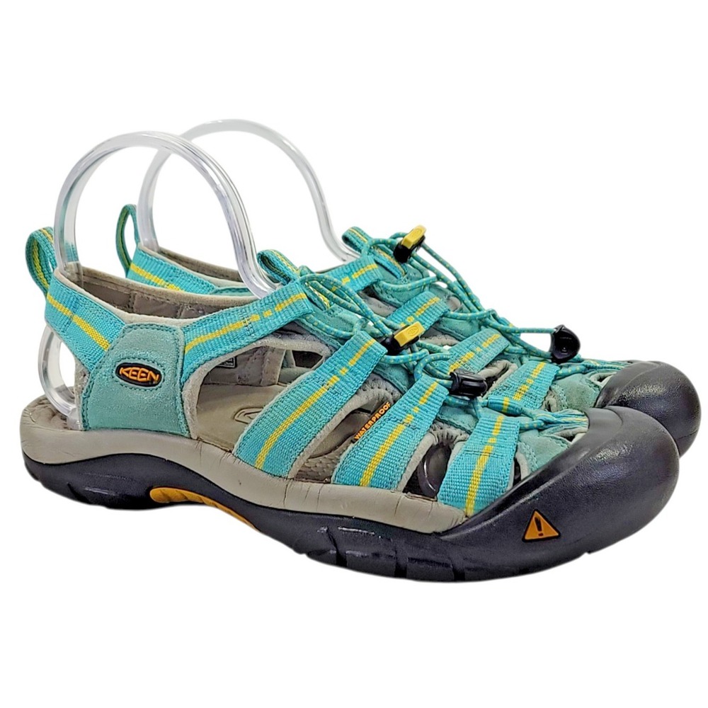 Keen Newport H2 Women's Size 10.5 Teal and Yellow Waterproof Hiking Sandals